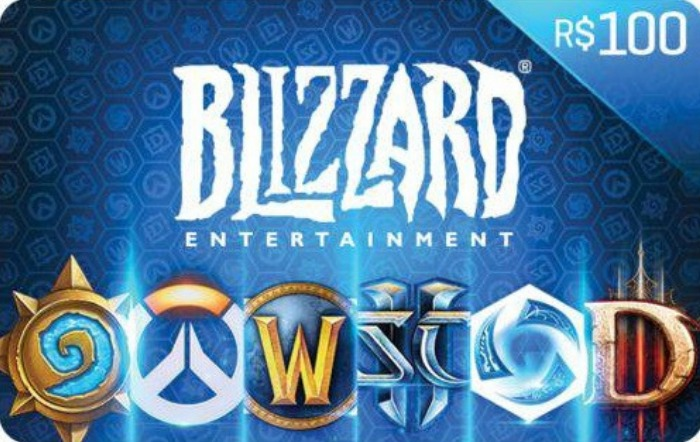 Cartão Blizzard R$100,00
