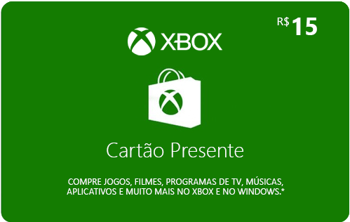 Por Xbox Cash R$15