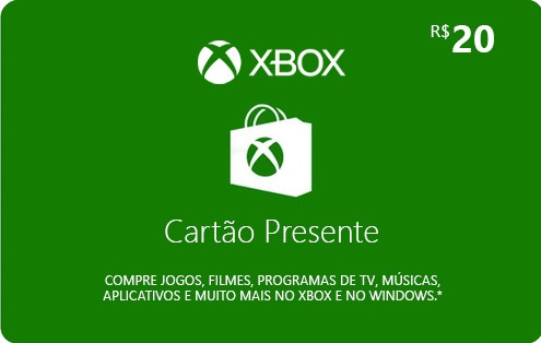 Por Xbox Cash R$20