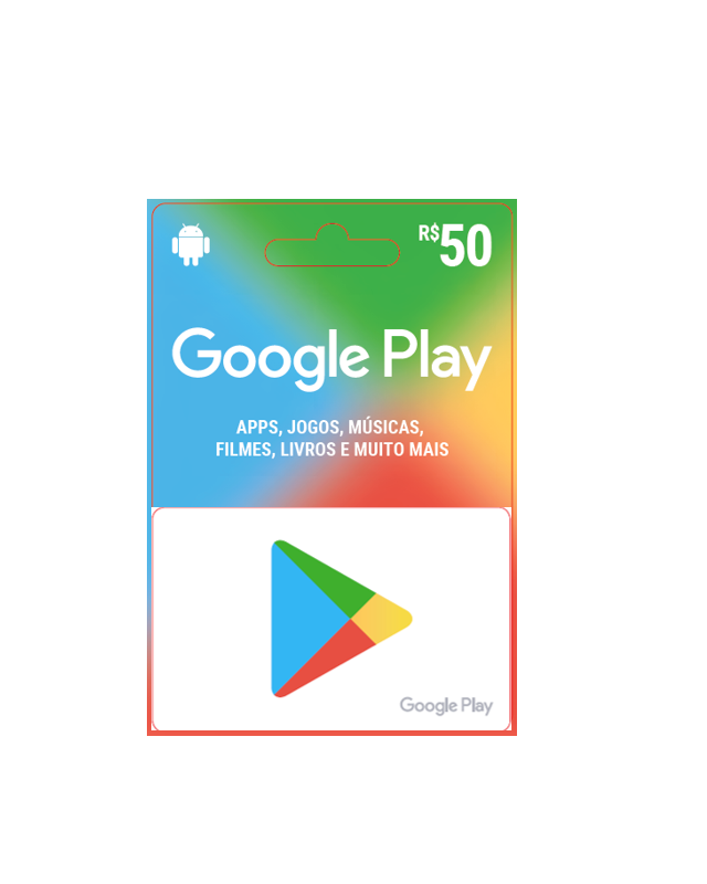 Google Play GCard - R$ 50