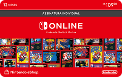Nintendo Switch Online 12M 109.90BRL eGift